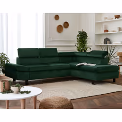 Best Mobilier Lena, Bleu, Turquoise, Tissu, Bois, 2300 mm, 1000 mm, 920 mm