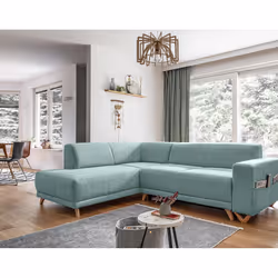 Best Mobilier Lilly, Marron, Microfibre, Métal, 2360 mm, 1480 mm, 840 mm