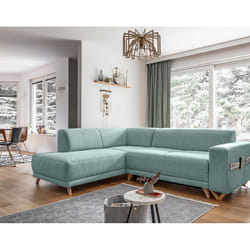 Best Mobilier Lilly Canapé d'angle 4 siège(s) Marron