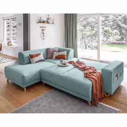 Best Mobilier Lilly Canapé d'angle 4 siège(s) Marron