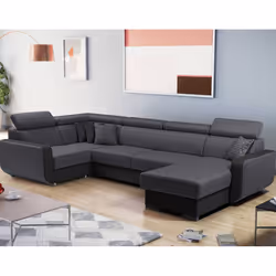 Best Mobilier Allan, Marron, Microfibre, Métal, 1950 mm, 990 mm, 880 mm