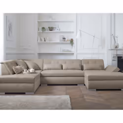 Best Mobilier Vermont, Gris, Blanc, Tissu, Bois, 3350 mm, 1970 mm, 770 mm