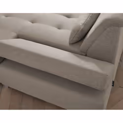 Best Mobilier Vermont Canapé d'angle 7 siège(s) Gris, Blanc - Vue supplémentaire 5