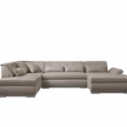 Best Mobilier Vermont Canapé d'angle 7 siège(s) Gris, Blanc - Vue supplémentaire 6