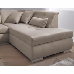 Best Mobilier Vermont Canapé d'angle 7 siège(s) Gris, Blanc - Vue supplémentaire 4