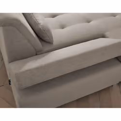 Best Mobilier Vermont Canapé d'angle 7 siège(s) Gris, Blanc - Vue supplémentaire 5