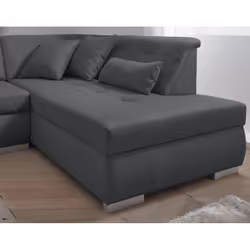 Best Mobilier Vermont Canapé d'angle 7 siège(s) Noir, Gris - Vue supplémentaire 4