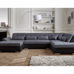 Best Mobilier William, Bleu, Velours, Bois, 2010 mm, 880 mm, 720 mm