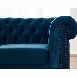 Best Mobilier William Canapé d'angle 4 siège(s) Bleu