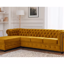 Best Mobilier William, Vert, Velours, Bois, 2560 mm, 1720 mm, 720 mm