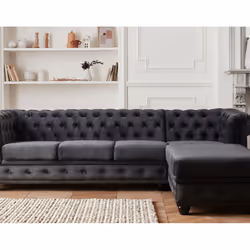 Best Mobilier William Canapé d'angle 4 siège(s) Jaune