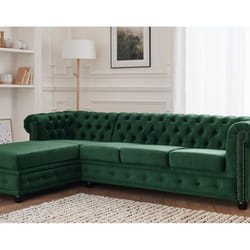 Best Mobilier William Canapé d'angle 4 siège(s) Bleu