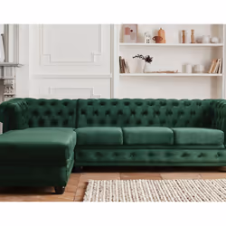 Best Mobilier William Canapé d'angle 4 siège(s) Bleu
