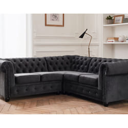 Best Mobilier William Canapé d'angle 5 siège(s) Jaune