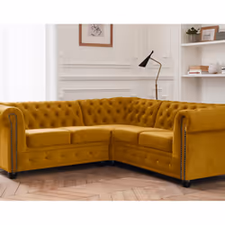 Best Mobilier William, Vert, Velours, Bois, 2120 mm, 2120 mm, 720 mm