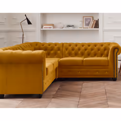 Best Mobilier William Canapé d'angle 5 siège(s) Vert