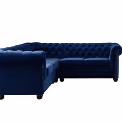 Best Mobilier William Canapé d'angle 5 siège(s) Gris - Vue supplémentaire 5
