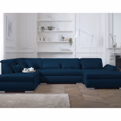Best Mobilier Vermont Canapé d'angle 7 siège(s) Gris