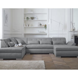 Best Mobilier Vermont Canapé d'angle 7 siège(s) Gris