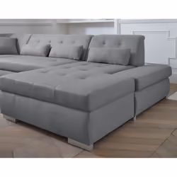 Best Mobilier Vermont Canapé d'angle 7 siège(s) Gris
