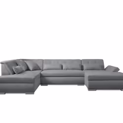 Best Mobilier Vermont Canapé d'angle 7 siège(s) Gris - Vue supplémentaire 6