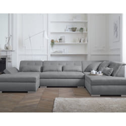 Best Mobilier Vermont Canapé d'angle 7 siège(s) Gris