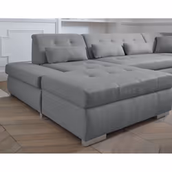 Best Mobilier Vermont Canapé d'angle 7 siège(s) Gris