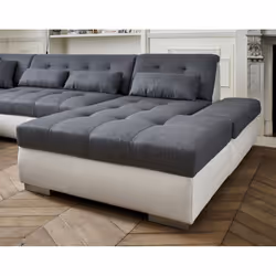 Best Mobilier Vermont Canapé d'angle 7 siège(s) Bleu