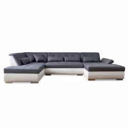 Best Mobilier Vermont Canapé d'angle 7 siège(s) Bleu - Vue supplémentaire 7