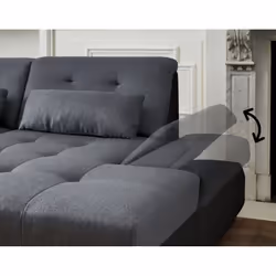 Best Mobilier Vermont Canapé d'angle 7 siège(s) Beige - Vue supplémentaire 6