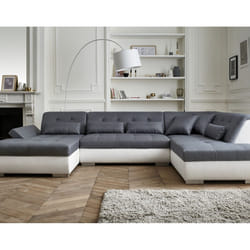 Best Mobilier Vermont Canapé d'angle 7 siège(s) Bleu