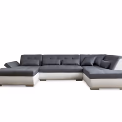 Best Mobilier Vermont Canapé d'angle 7 siège(s) Bleu - Vue supplémentaire 7