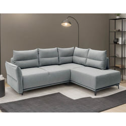 Best Mobilier Arya Canapé d'angle 5 siège(s) Gris
