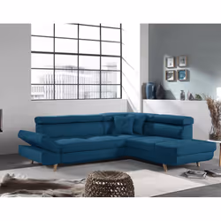 Best Mobilier Linea, Beige, Tissu, Bois, 2520 mm, 1900 mm, 890 mm