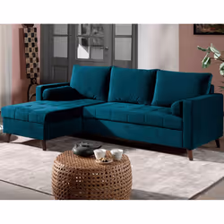 Best Mobilier Polar Canapé d'angle 4 siège(s) Beige