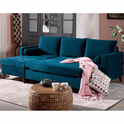 Best Mobilier Polar Canapé d'angle 4 siège(s) Beige
