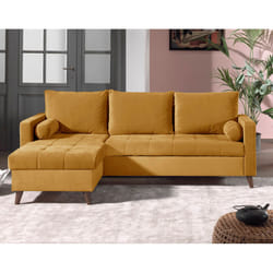 Best Mobilier Polar Canapé d'angle 4 siège(s) Rose