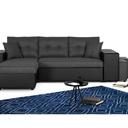 Best Mobilier Polar Canapé d'angle 4 siège(s) Bleu