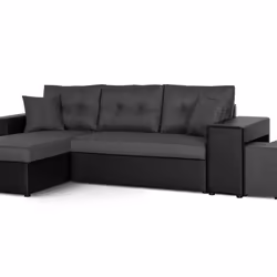 Best Mobilier Polar Canapé d'angle 4 siège(s) Bleu