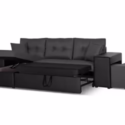 Best Mobilier Polar Canapé d'angle 4 siège(s) Bleu