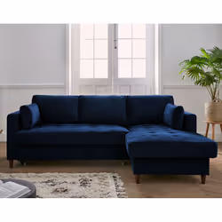 Best Mobilier Anna Canapé d'angle 4 siège(s) Gris