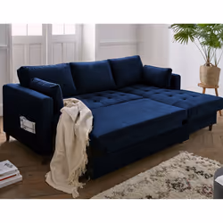 Best Mobilier Anna Canapé d'angle 4 siège(s) Gris