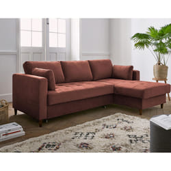 Best Mobilier Anna Canapé d'angle 4 siège(s) Vert, Olive