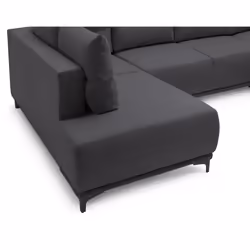 Best Mobilier Anna Canapé d'angle 4 siège(s) Bleu - Vue supplémentaire 4