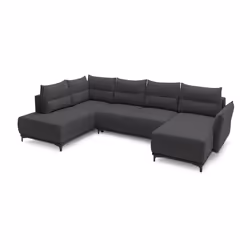 Best Mobilier Anna Canapé d'angle 4 siège(s) Bleu - Vue supplémentaire 5