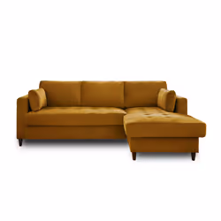 Best Mobilier Anna Canapé d'angle 4 siège(s) Couleur rouille - Vue supplémentaire 6