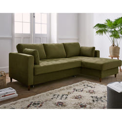 Best Mobilier Anna Canapé d'angle 4 siège(s) Vert