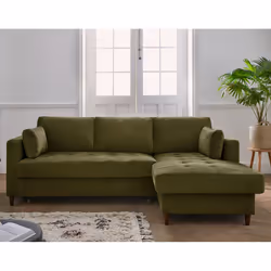 Best Mobilier Anna Canapé d'angle 4 siège(s) Vert - Vue supplémentaire 2