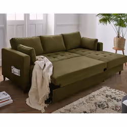 Best Mobilier Anna Canapé d'angle 4 siège(s) Vert - Vue supplémentaire 3