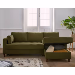 Best Mobilier Anna Canapé d'angle 4 siège(s) Vert - Vue supplémentaire 4